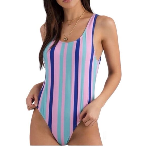 envya swimwear Other - Envya swimwear Colorful striped one piece bathing suit | size S | NWT